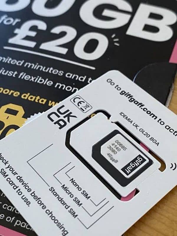 UK SIM ORIGINAL